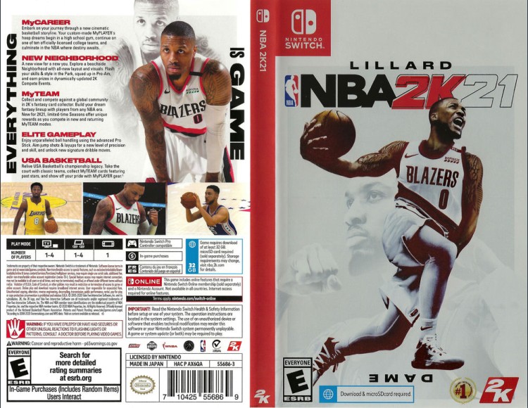 NBA 2K21 - Switch | VideoGameX