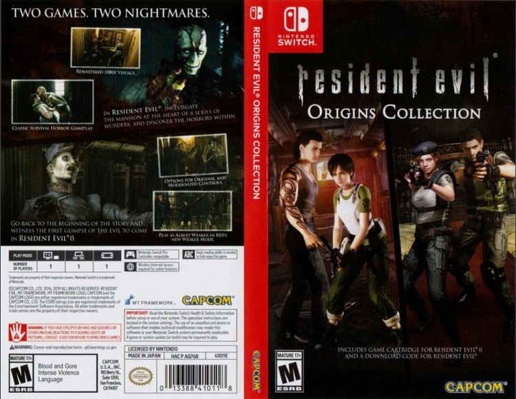 Resident Evil Origins Collection - Switch | VideoGameX