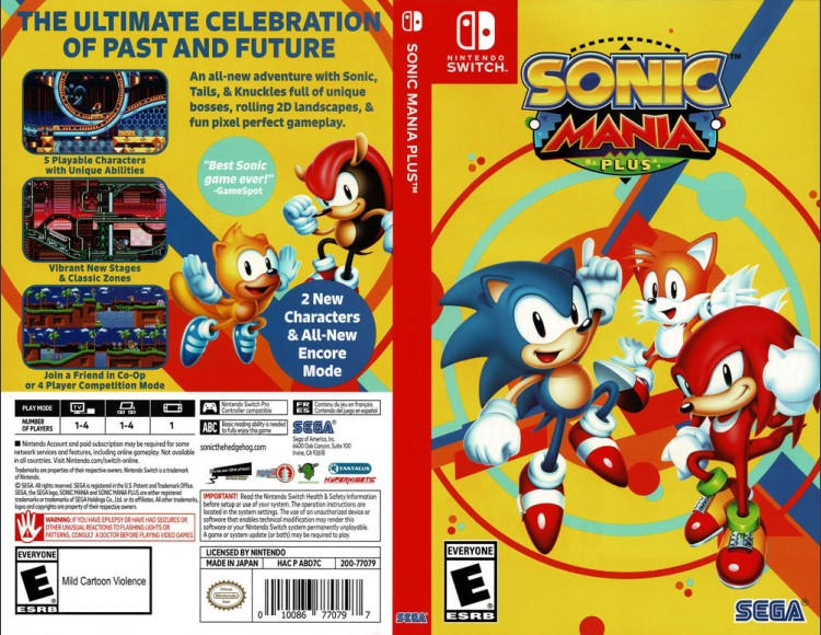 Sonic Mania - Switch | VideoGameX