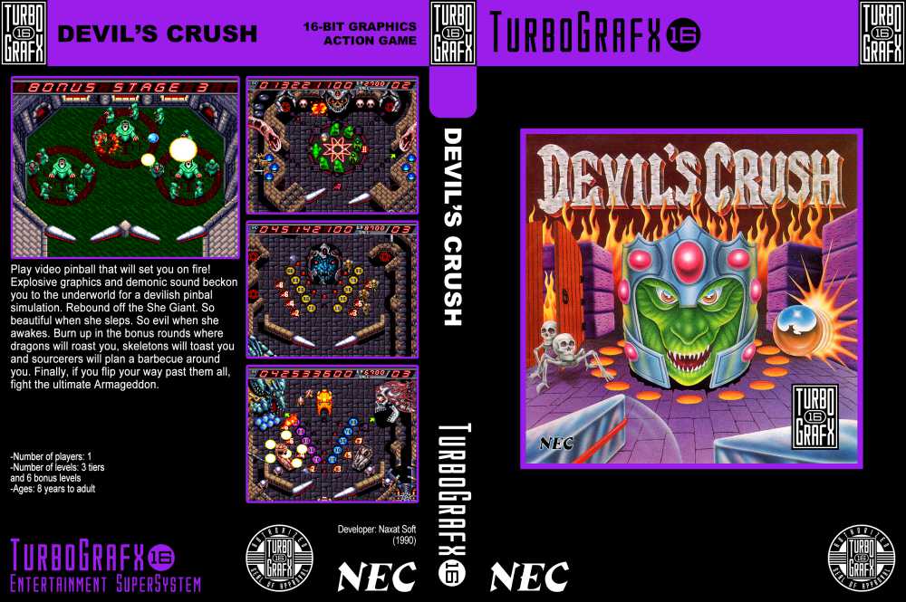 Devils Crush Turbografx 16 Videogamex