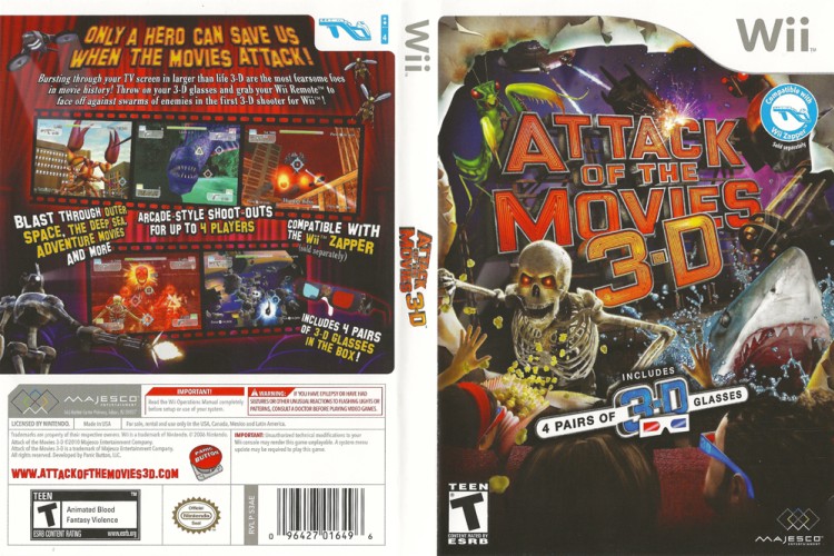 Attack of the Movies 3-D - Wii | VideoGameX