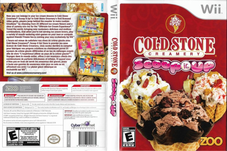 Coldstone: Scoop It Up - Wii | VideoGameX