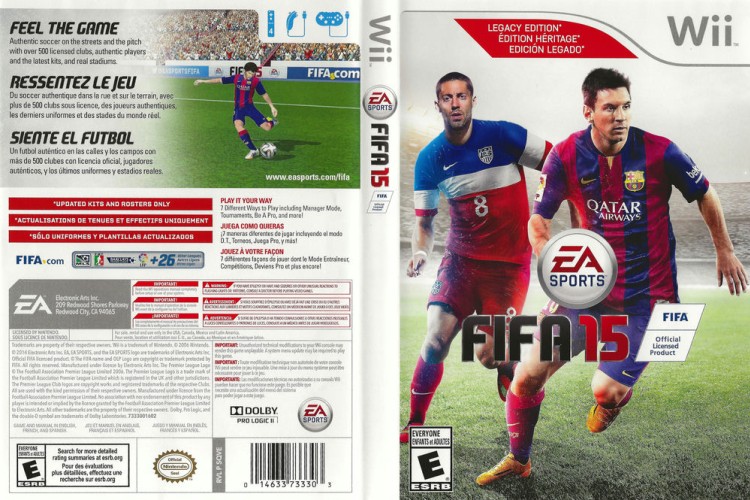 FIFA 15 - Wii | VideoGameX