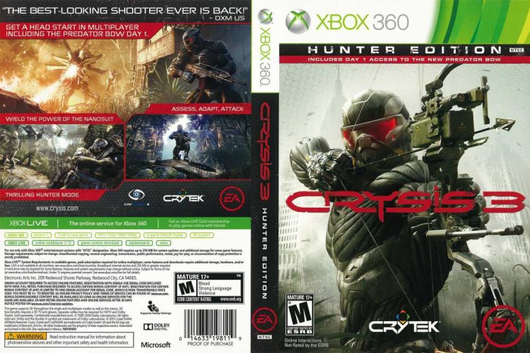 Crysis 3 - Xbox 360 | VideoGameX