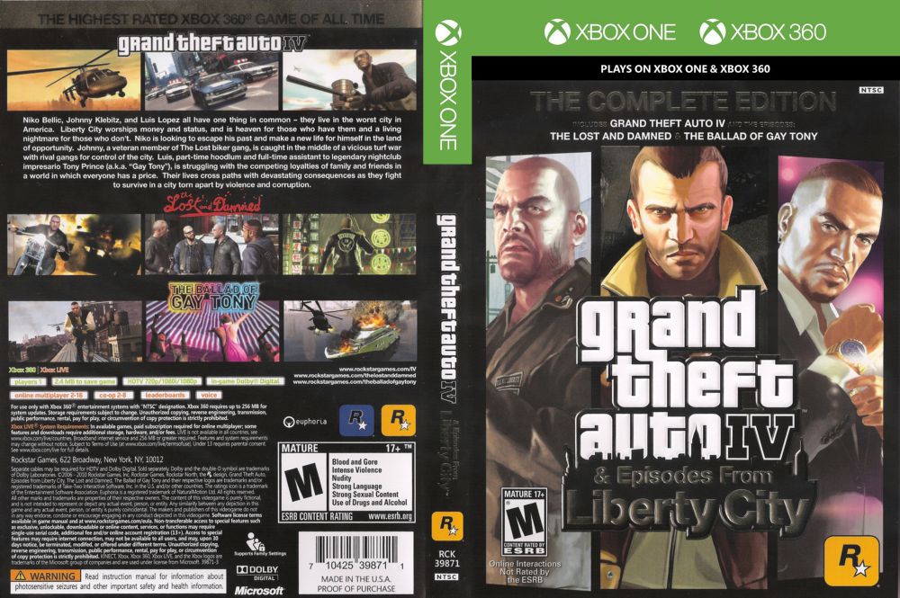 Grand Theft Auto IV: The Complete Edition ROM & ISO - XBOX 360 Game