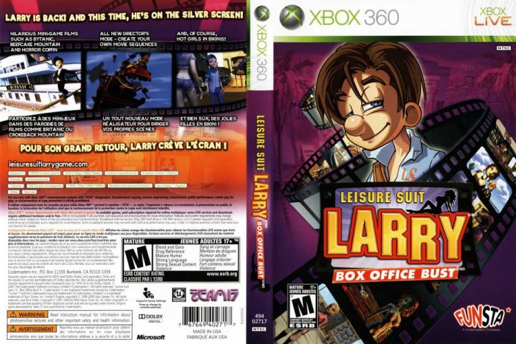 Leisure Suit Larry: Box Office Bust - Xbox 360 | VideoGameX