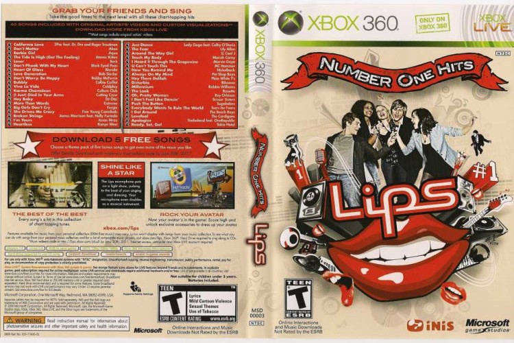 Lips: Number One Hits - Xbox 360 | VideoGameX