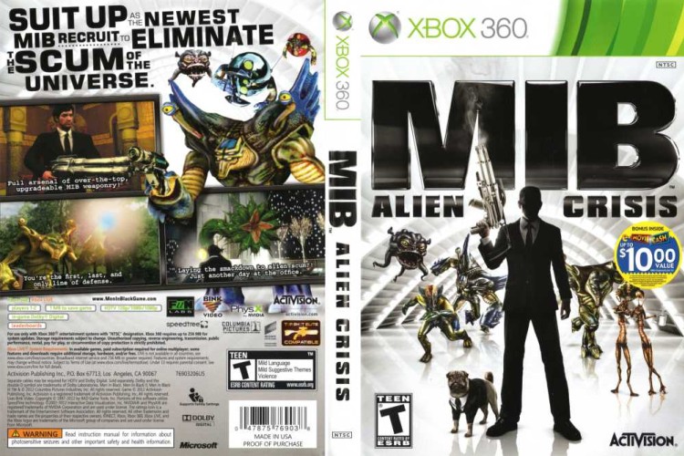 Men In Black Alien Crisis Xbox VideoGameX