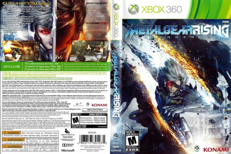 Metal Gear Rising: Revengeance - Xbox 360 | VideoGameX