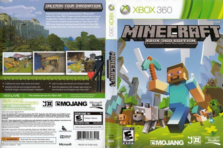 video games xbox 360 minecraft