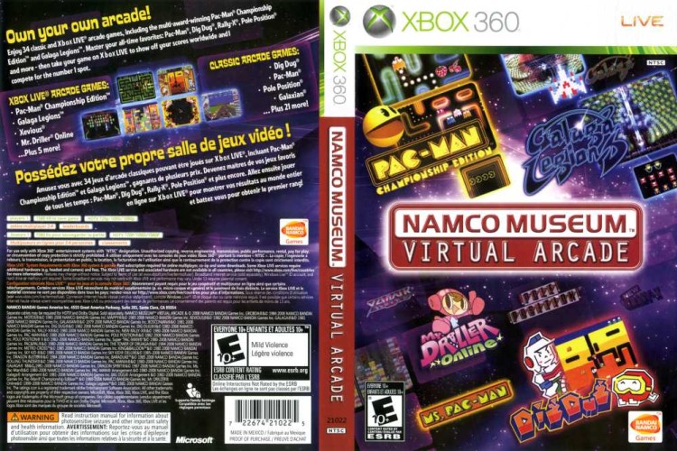 Namco Museum Virtual Arcade - Xbox 360 | VideoGameX