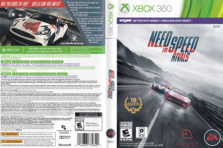 Need for Speed: Rivals - Xbox 360 | VideoGameX