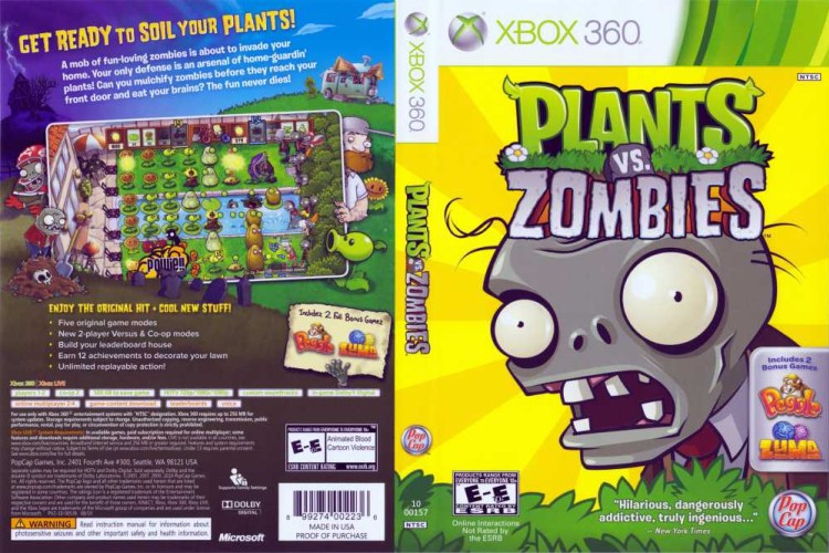 Plants vs. Zombies - Xbox 360 | VideoGameX