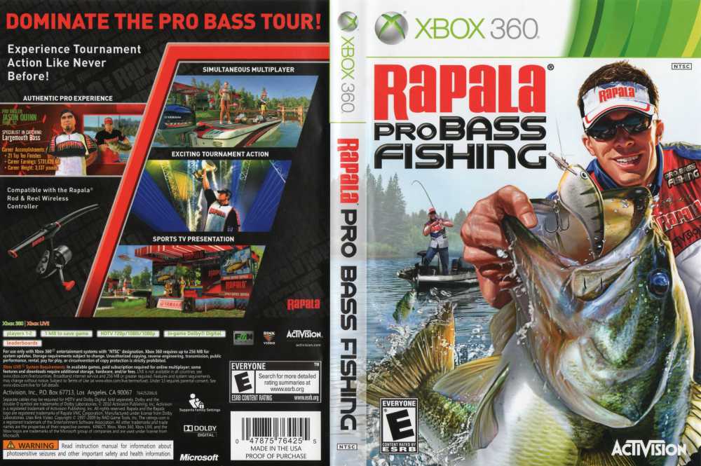 Rapala Pro Bass Fishing with wireless Rod & Reel, X360