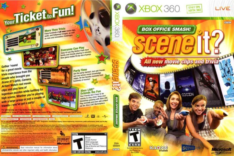 Scene It? Box Office Smash [Game Only] - Xbox 360 | VideoGameX