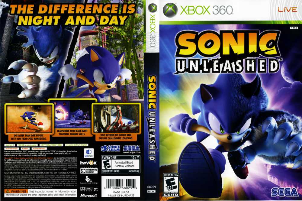 sonic unleashed xbox series x