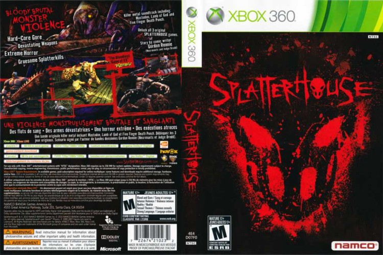 Splatterhouse - Xbox 360 | VideoGameX