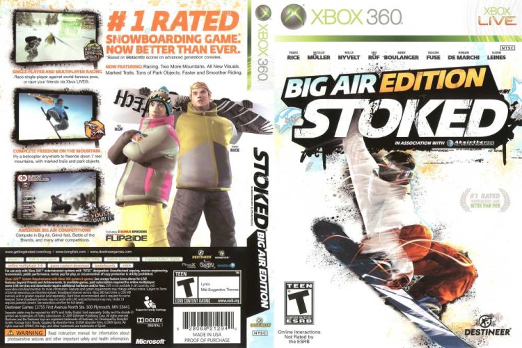 Stoked: Big Air Edition - Xbox 360 | VideoGameX