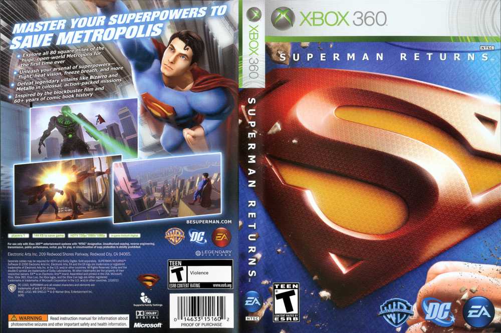 superman returns game xbox 360