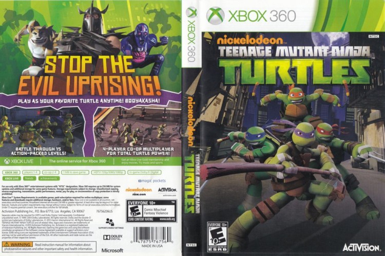 TMNT (Activision) - Xbox 360 | VideoGameX