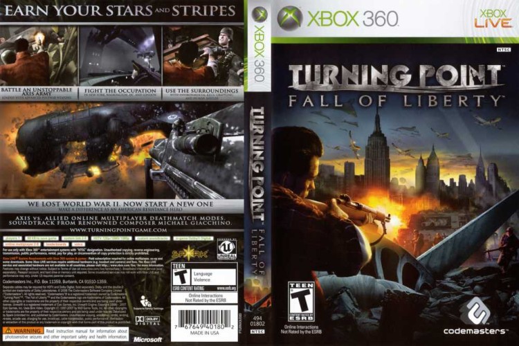 Turning Point: Fall of Liberty - Xbox 360 | VideoGameX