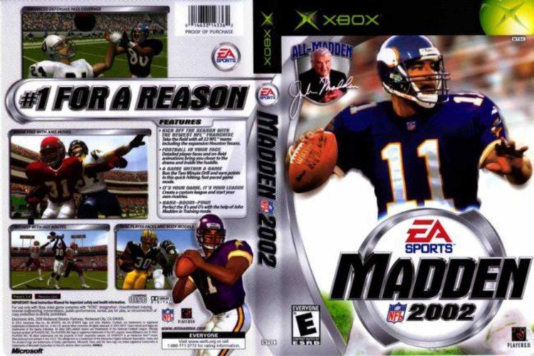 Madden NFL 2002 Original Xbox Used