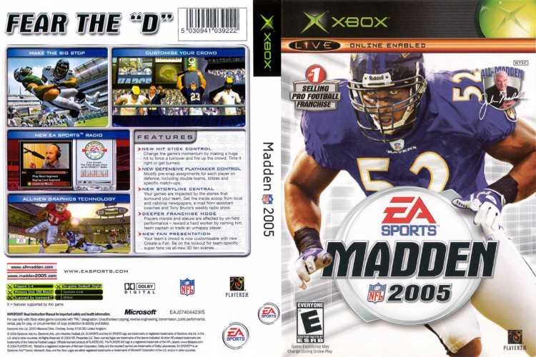 Madden NFL 2005 - Xbox Original | VideoGameX