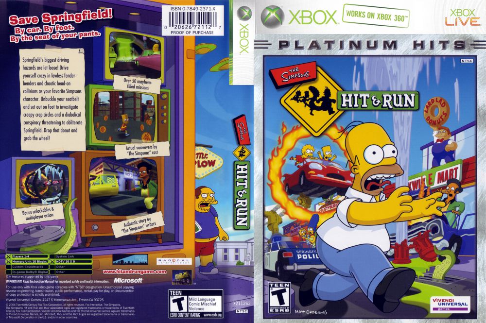 simpsons hit and run xbox