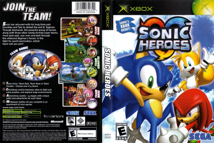 Sonic Heroes Xbox