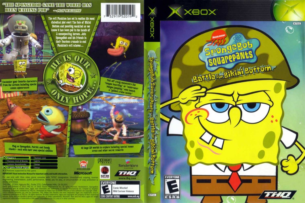 spongebob game xbox