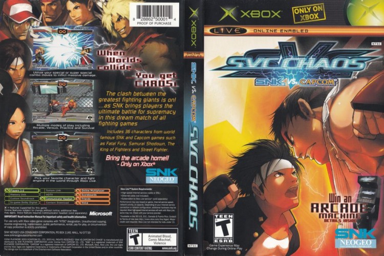 SVC Chaos: SNK vs. Capcom - Xbox Original | VideoGameX