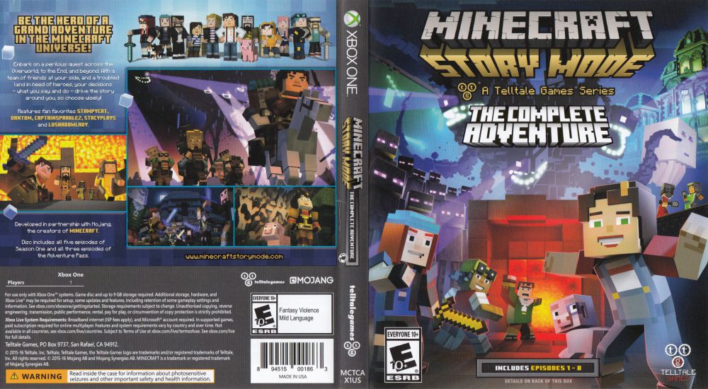 Telltale Games Minecraft Story Mode - The Complete Adventure - Xbox 360 