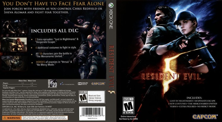 Resident Evil 5 - Xbox One | VideoGameX