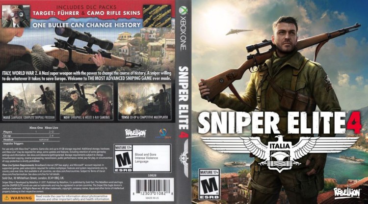 Sniper Elite 4 - Xbox One | VideoGameX