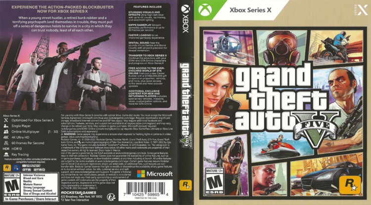 Grand Theft Auto V - Xbox Series X | VideoGameX
