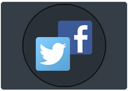 Link social network accounts such as Facebook and Twitter to your store.